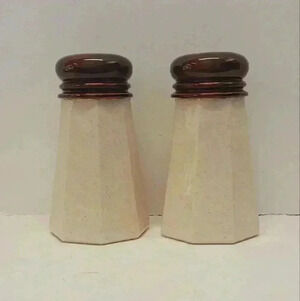 Vintage Retro Ceramic  Salt & Pepper Shakers Collectible 7"